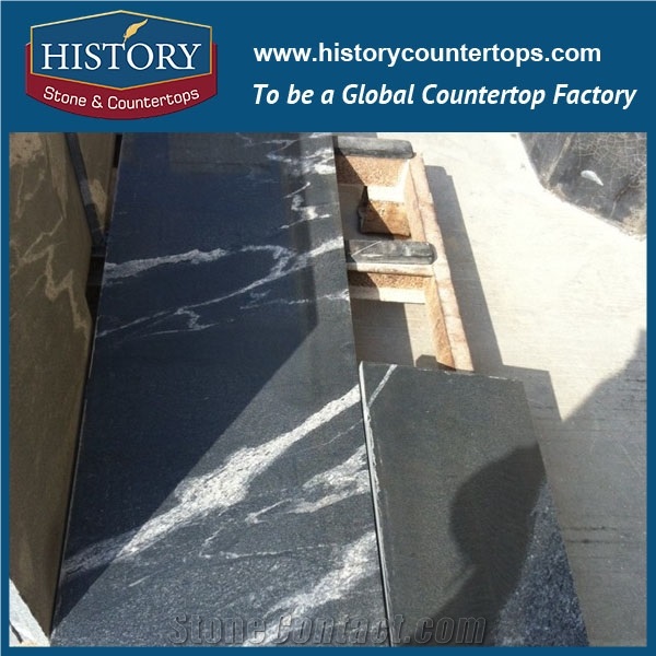 Imported Professinal Granite Factory Kashmir Black Granite Floor Polishing/Covering Tiles or Slabs,Own Quarry and Rich Information Resources