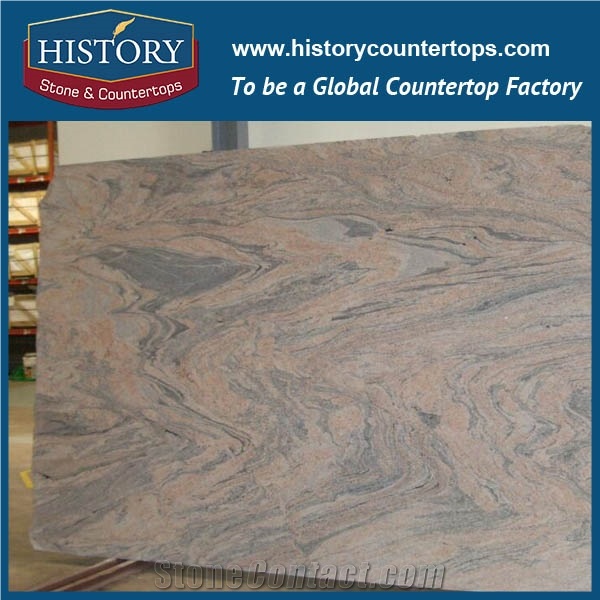 India Unreal Colour/Light Red Juparana Colombo Granite, Be Popular with Indoor and Outdoor High-Grade Adornment/ Components/A Panel/Lavabo,Grain Polished Granite Slabs Tiles Natural Stone