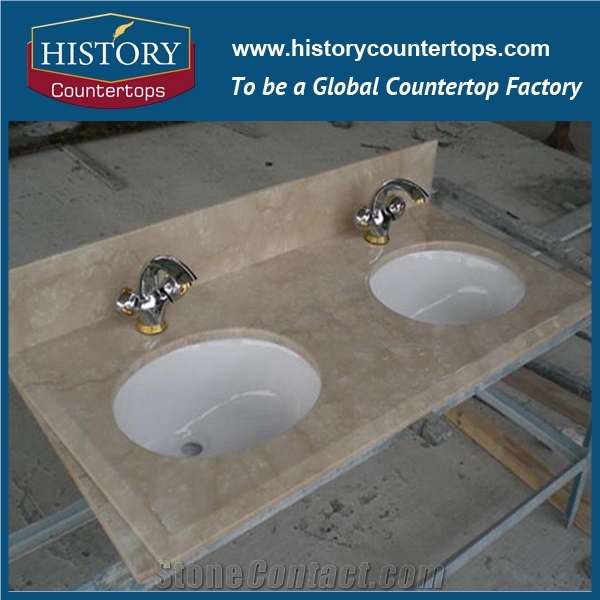 Italy High Quality Botticino Classical, Botticino Tipo Classico Marble for Polishing Banthroom Countertops, Polished Vanity Tops for Hospitality Project