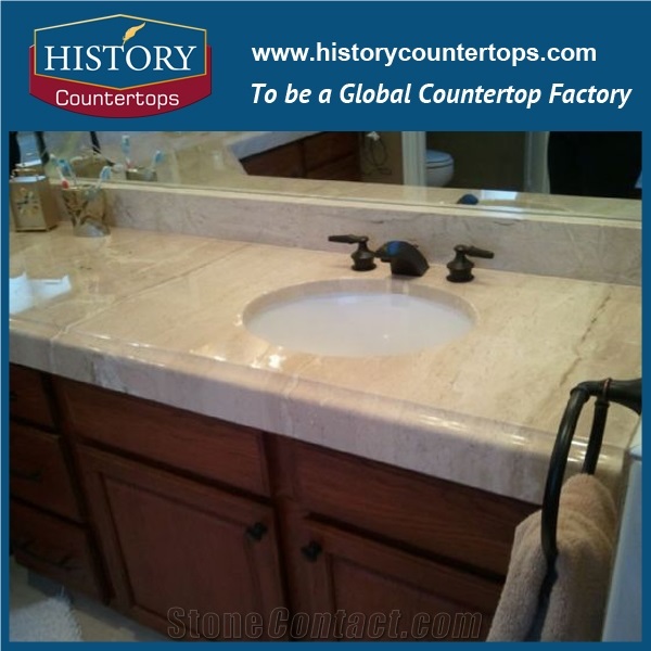 Italy High Quality Botticino Classical, Botticino Tipo Classico Marble for Polishing Banthroom Countertops, Polished Vanity Tops for Hospitality Project