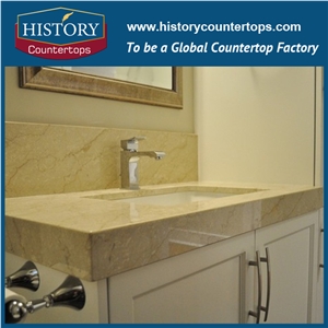 Italy High Quality Botticino Classical, Botticino Tipo Classico Marble for Polishing Banthroom Countertops, Polished Vanity Tops for Hospitality Project