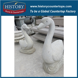 Made in China Granite Yellow Color Hand-Carved Stone Animal Figurine Exquisite Frogs Standing Upside Down Statue