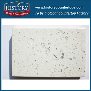 Manufacturer Engineered Galaxy White Quartz Stone Composite Slabs Tiles Flooring Walling