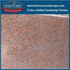 Maple Leaf Smooth Finish Laminated Granite Flooring, Kitchen Countertops Slabs and Wall Tiles, Good Color Best Price Cheap G562 China,Natural Stone Slabs Polished Strong Fumigated Wood