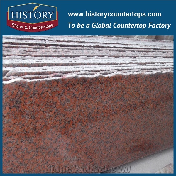 Maple Leaf Smooth Finish Laminated Granite Flooring, Kitchen Countertops Slabs and Wall Tiles, Good Color Best Price Cheap G562 China,Natural Stone Slabs Polished Strong Fumigated Wood