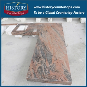 Multicolor Fantasy Vein Natural Granite with High Polished Solid Surface Top Selling Kitchen Countertop Worktop Bar Top Bench Top