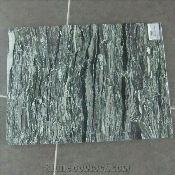 Multicolor Green Granite Solid Surface Countertop Floor Landscaping Paving Stones Wall Tiles Interior Decoration / a Panel / Lavabo / Handicraft Stones, High Quality Best Cheap Price