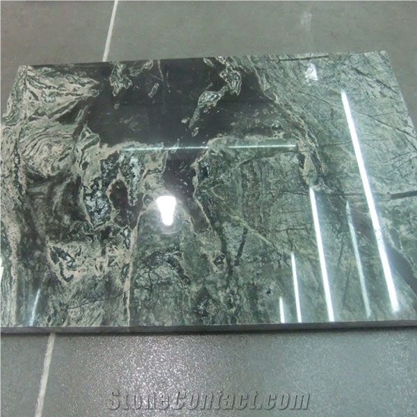 Multicolor Green Granite Solid Surface Countertop Floor Landscaping Paving Stones Wall Tiles Interior Decoration / a Panel / Lavabo / Handicraft Stones, High Quality Best Cheap Price