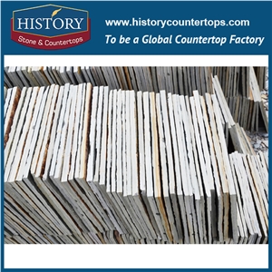 Natural Split Cloudy Grey Color Slate Stone with One Natural Side One Honed Side Cut to Size Square Pattern Wall Tiles, Flooring Tiles, Road Pavers