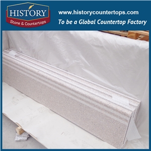 Natural Stone Hg030 G681 Beige Cream Factory Supply Cultured Style Integrated Veneer for Apartment Solid Bathroom Vanity Tops,Custom Top