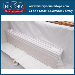 Natural Stone Hg030 G681 Beige Cream Factory Supply Cultured Style Integrated Veneer for Apartment Solid Bathroom Vanity Tops,Custom Top