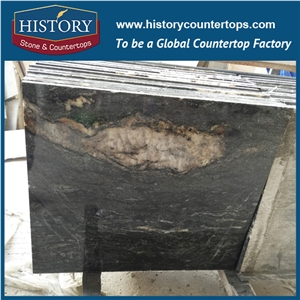 Natural Stone Hgj158 Cosmic Black Granite Factory Supply Cultured Style Integrated Granite for Apartment Bathroom Vanity Tops, Custom Top
