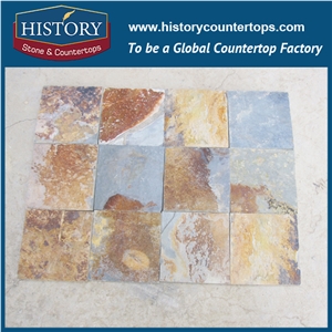 Rustic Slate Tiles Cut to Size Natural Split Floor Tiles, Slate Wall Covering, Park Rode Pavers in Low Price