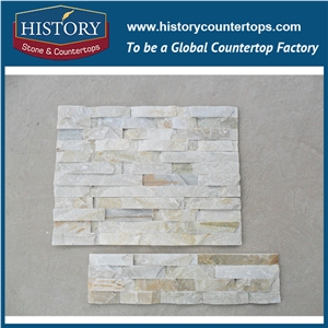 Stacked Nature Split Slate Cultural Stone for Interlocking Interior and Exterior Wall Cladding, Wall Décor, Corner Panels