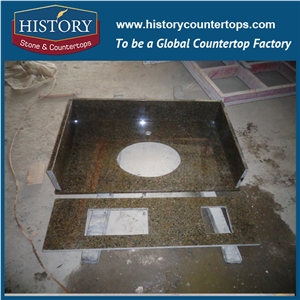 Tropic Desert Stone Custom Bathroom Worktops, Vanity Tops, High Quality Unique Style Cheap Chinese Granite