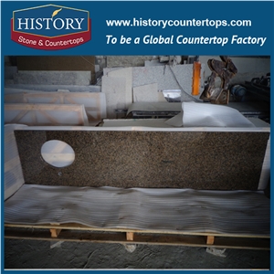 Tropic Desert Stone Custom Bathroom Worktops, Vanity Tops, High Quality Unique Style Cheap Chinese Granite