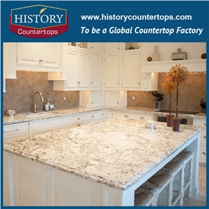 White Beautiful Granite Countertop Material Mirror Slim for Solid Surface Kitchen Worktops, Island Tops, Custom Tops,Bar Tops for Sale