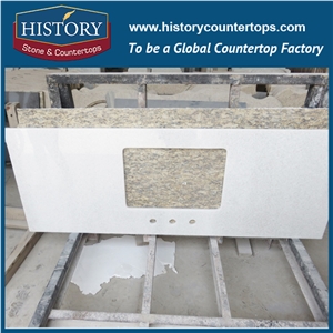 Wholesale China Building Hm112 Cinderella Natural Stone Polished Pre Cut with Trim Molding Furniture Solid Surface for Hotel Countertop, Bathroom Vanity Tops, Marble Counter, Bench Top & Vanity Units