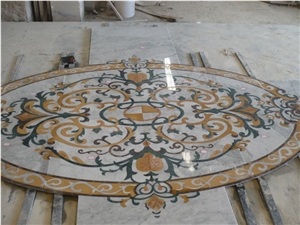 Customized Marble Floor Round Medallion Pattern Design