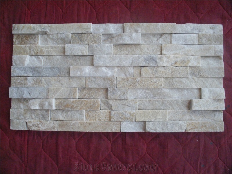 Beige Quartzite Cultured Stone / Wall Cladding,Stone Wall Decor