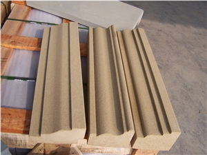 Gold Sandstone Mouldings /Sandstone ,Dome Mouldings,Ogee Moldings,Bullnose Moldings, Wall Trim