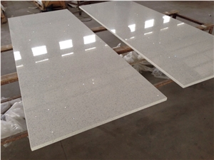 Is002 White Mirror Quartz Countertop / Kitchen Desk Tops,Kitchen Island Tops, Kitchen Bar Top,Kitchen Worktops