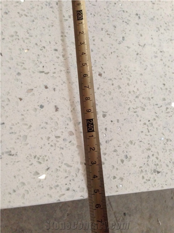 Is002 White Mirror Quartz Countertop / Kitchen Desk Tops,Kitchen Island Tops, Kitchen Bar Top,Kitchen Worktops