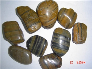 Striped Pebbles / Multicolor River Stone ,Mixed Pebble Stone, Polished Pebbles,Pebble Pattern, Pebble Walkway