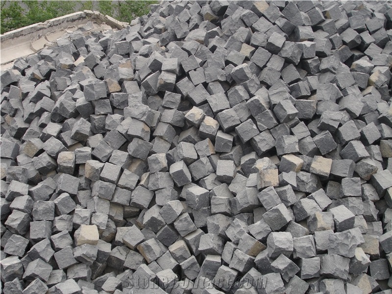 2017 New Product G684 10x10 Natural Basalt Cube Stone