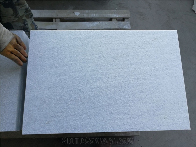 Factory Price Natural Stone Tile Pure White Quartzite Slab, China White Quartzite