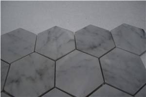 High Sales Marble Floor Tile Hexagon White Mosaic
