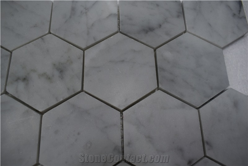 High Sales Marble Floor Tile Hexagon White Mosaic