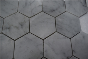High Sales Marble Floor Tile Hexagon White Mosaic
