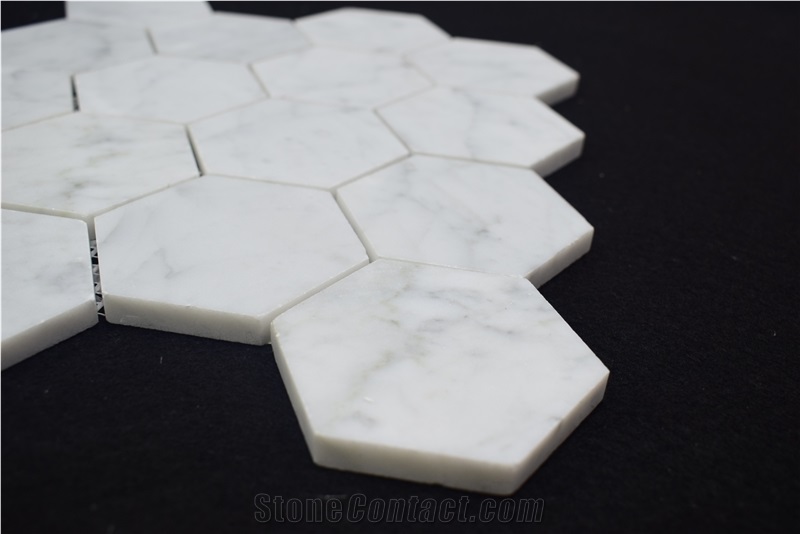 High Sales Marble Floor Tile Hexagon White Mosaic