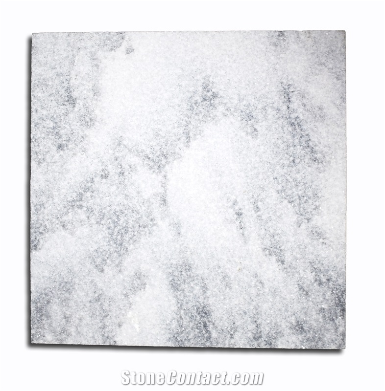 Wholesale Factory Snow White Pearl Marble with Grey Veins