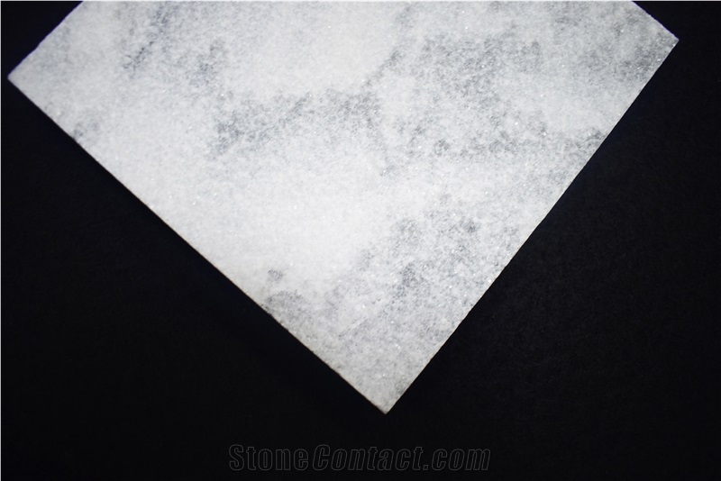 Wholesale Factory Snow White Pearl Marble with Grey Veins