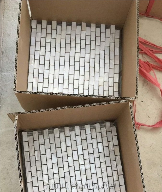 White Pearl Shell Mosaic Tile
