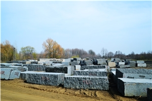 Volga Blue Mk (Granite), Ukraine Black Granite Block