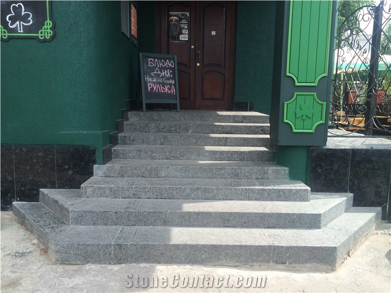 Volga Blue Mk (Granite), Ukraine Black Granite Block