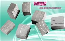 Multi Blade Stone Cutting Diamond Segment Used in Granite Sandstone Basalt Andesite Diamond Saw Blades