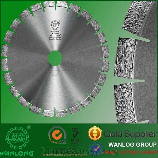 “Short” Fan Shape Edge Cutting Silent Unsilent Blade and Diamond Segment 300-3000mm for Granite Marble Andesite Sandstone Basalt