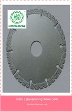 Wanlong Circular Saw Blade for Stone Tile Cutting,Diamond Stone Tile Cutting Disc for Granite and Marble Cutting and Grooving