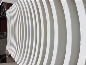 Artificial Nano Crystallized Glass Stone Cloud White Marble Look Solid Surface Polished Slab for Tile Panel