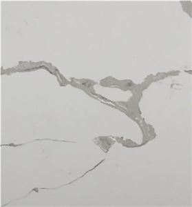 Engineered/Artificial Quartz Stone Calacatta Orose Marble Look Solid Surface Polished Slab for Flooring Tile Wall Panel Countertop Vanity