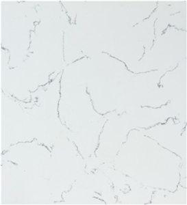 Engineered/Artificial Quartz Stone Skyflower Marble Look Solid Surface Polished Slab for Flooring Tile Wall Panel