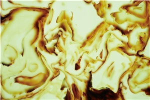 Luxury Golden Yellow By8004 Artificial Onyx Stone Translucent Glass Backlit Polished Slab for Tile Wall Covering Panel Ceiling Countertop Vanity