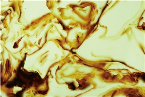Luxury Golden Yellow By8004 Artificial Onyx Stone Translucent Glass Backlit Polished Slab for Tile Wall Covering Panel Ceiling Countertop Vanity