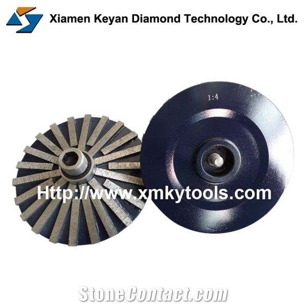 1:4 Bevel Edge Stone Edging Tools, Edge Grinding Wheels for Router Bit Machine
