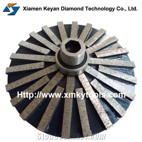 1:4 Bevel Edge Stone Edging Tools, Edge Grinding Wheels for Router Bit Machine