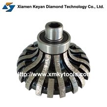 F Shape Segment Stone Edging Tools, Profiling Router Bits